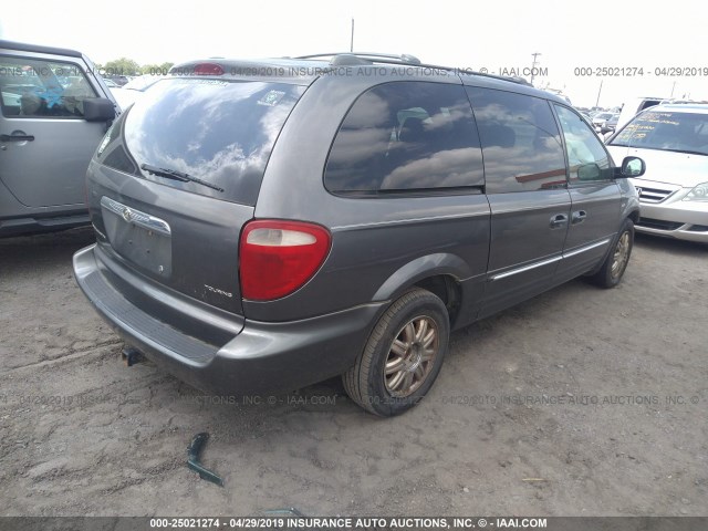 2C4GP54L24R520546 - 2004 CHRYSLER TOWN & COUNTRY TOURING GRAY photo 4