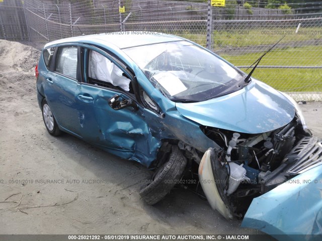 3N1CE2CP0EL387200 - 2014 NISSAN VERSA NOTE S/S PLUS/SV/SL TEAL photo 1