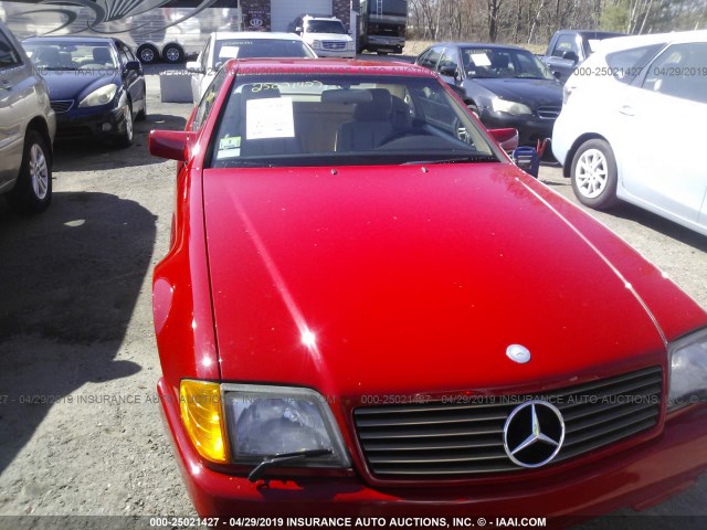 WDBFA61E0NF046371 - 1992 MERCEDES-BENZ 300 SL RED photo 6