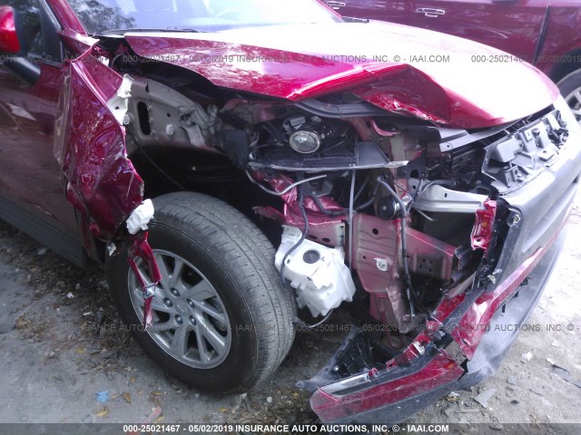 JA4AS3AA2KZ013512 - 2019 MITSUBISHI ECLIPSE CROSS ES RED photo 6