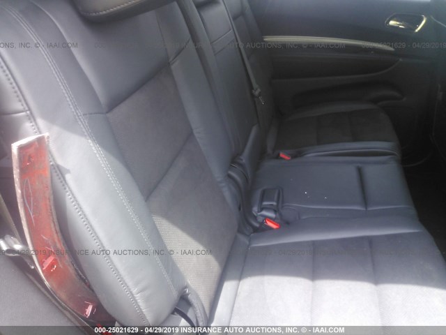 1C4RDJDG2KC651754 - 2019 DODGE DURANGO GT MAROON photo 8