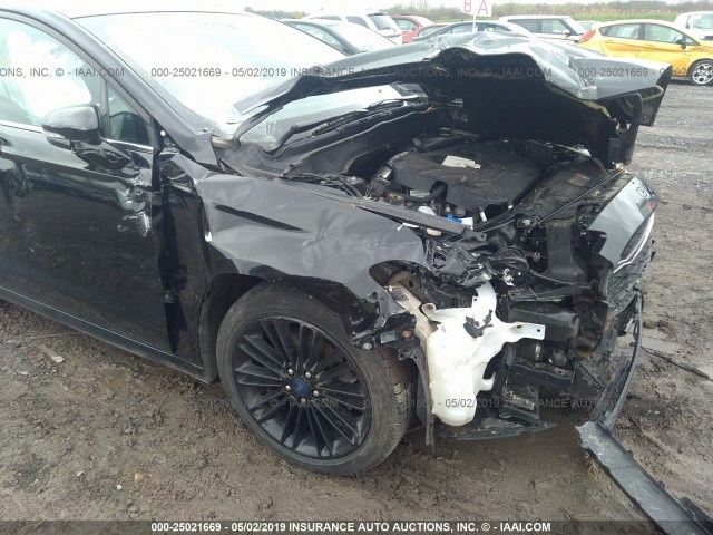 3FA6P0H9XGR155602 - 2016 FORD FUSION SE BLACK photo 6