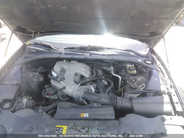 1LNHM86S63Y702663 - 2003 LINCOLN LS შავი ფოტო 10