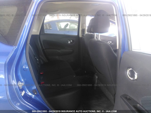3N1CE2CP1FL368642 - 2015 NISSAN VERSA NOTE S/S PLUS/SV/SL/SR BLUE photo 8