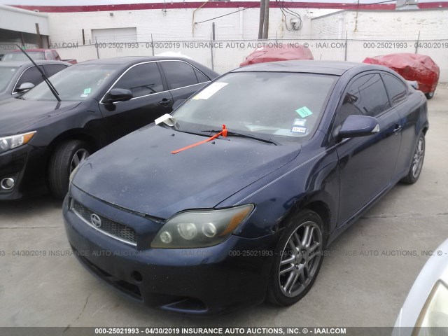 JTKDE177470206825 - 2007 TOYOTA SCION TC BLUE photo 2