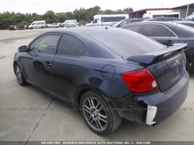 JTKDE177470206825 - 2007 TOYOTA SCION TC BLUE photo 3