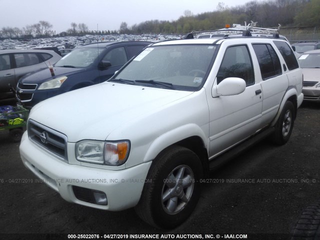 JN8DR09Y41W615329 - 2001 NISSAN PATHFINDER LE/SE/XE WHITE photo 2