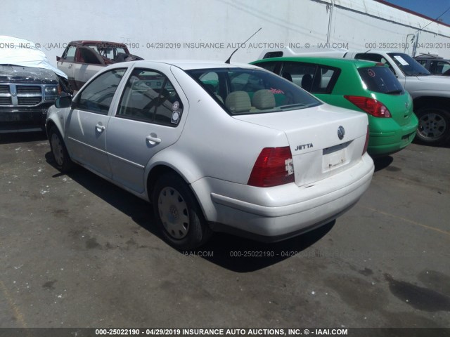 3VWRA29M2YM160604 - 2000 VOLKSWAGEN JETTA GL WHITE photo 3