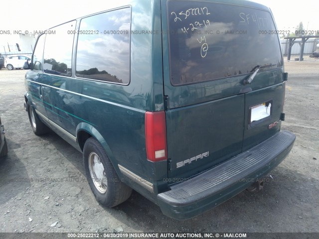 1GKDM19W0TB513703 - 1996 GMC SAFARI XT GREEN photo 3