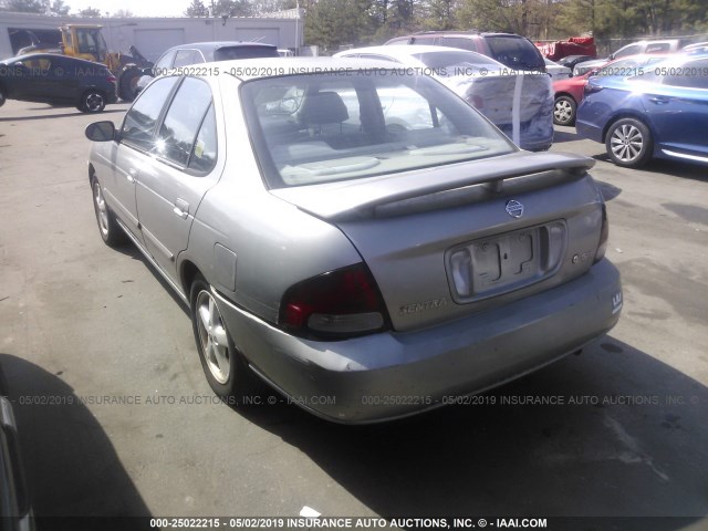 3N1CB51A73L557767 - 2003 NISSAN SENTRA GXE GRAY photo 3