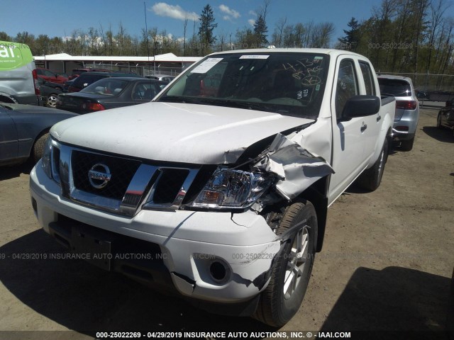 1N6AD0EV6JN735676 - 2018 NISSAN FRONTIER S/SV/SL/PRO-4X WHITE photo 2