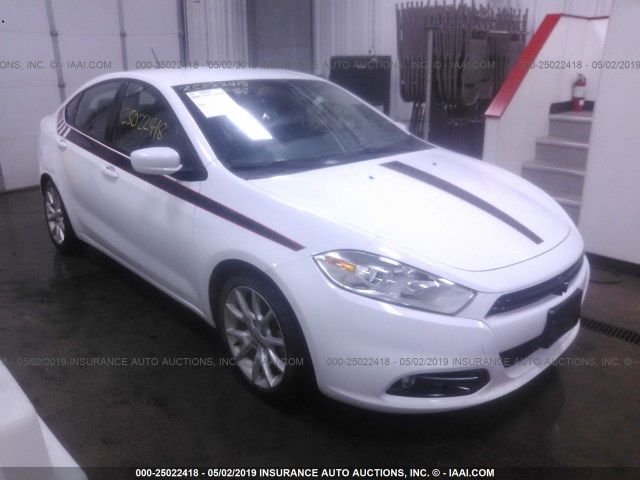 1C3CDFBA8DD288136 - 2013 DODGE DART SXT WHITE photo 1