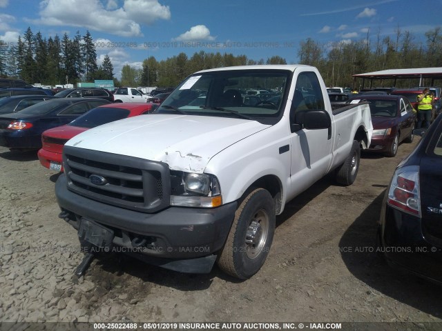 3FTNF20L34MA12334 - 2004 FORD F250 SUPER DUTY WHITE photo 2