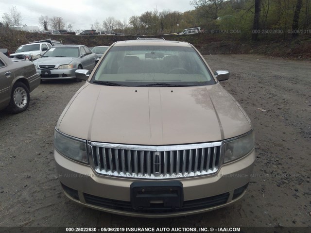 3LNHM26106R611623 - 2006 LINCOLN ZEPHYR TAN photo 6