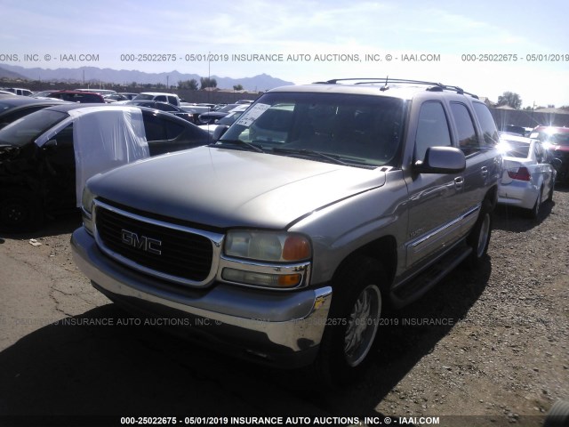 1GKEC13Z93J324855 - 2003 GMC YUKON GRAY photo 2