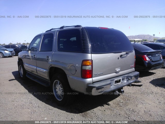 1GKEC13Z93J324855 - 2003 GMC YUKON GRAY photo 3