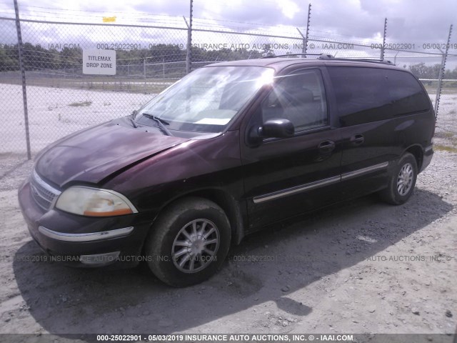 2FMDA5247YBC05560 - 2000 FORD WINDSTAR SE BURGUNDY photo 2