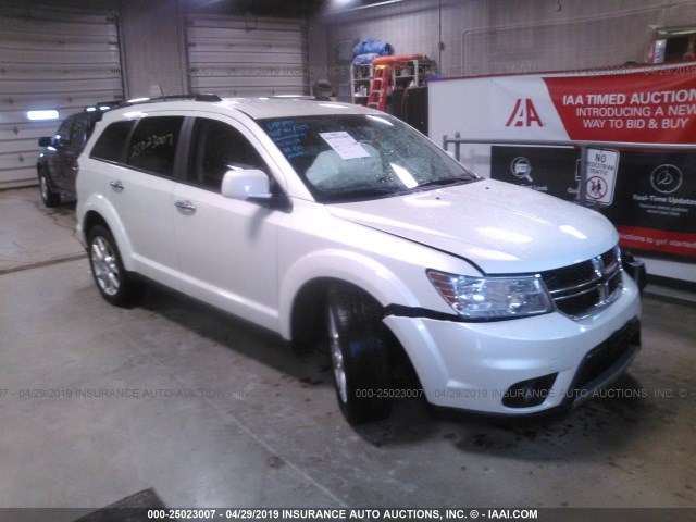 3C4PDCDG9DT665600 - 2013 DODGE JOURNEY CREW WHITE photo 1