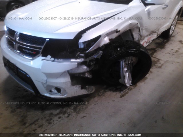 3C4PDCDG9DT665600 - 2013 DODGE JOURNEY CREW WHITE photo 6