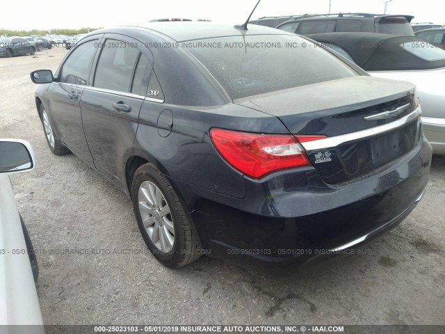 1C3CCBBB3DN584597 - 2013 CHRYSLER 200 TOURING BLUE photo 3