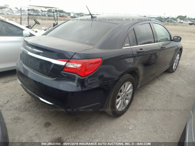 1C3CCBBB3DN584597 - 2013 CHRYSLER 200 TOURING BLUE photo 4