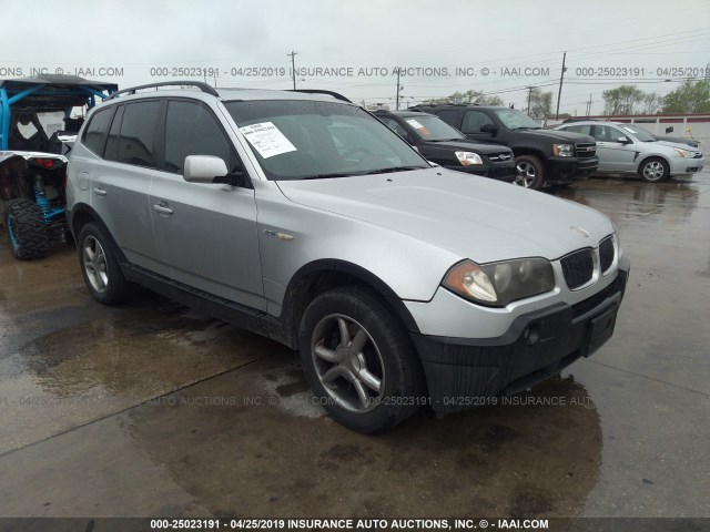 WBXPA93494WA61502 - 2004 BMW X3 3.0I SILVER photo 1