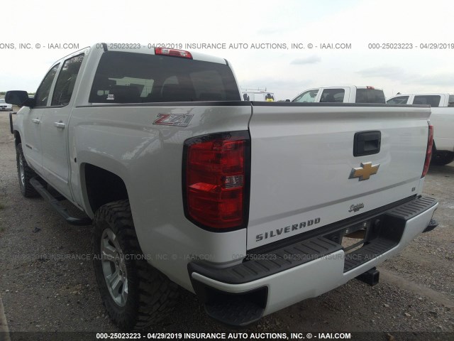 3GCUKREC3HG235860 - 2017 CHEVROLET SILVERADO K1500 LT WHITE photo 3