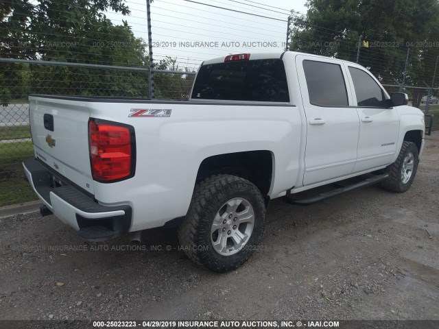 3GCUKREC3HG235860 - 2017 CHEVROLET SILVERADO K1500 LT WHITE photo 4