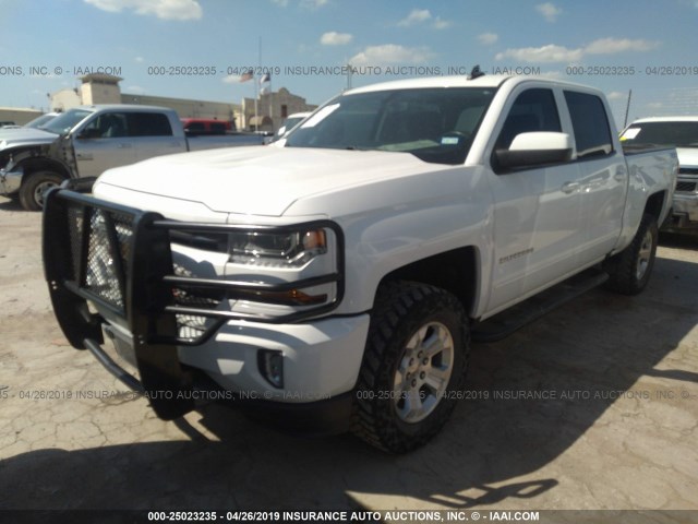 3GCUKREC4HG234748 - 2017 CHEVROLET SILVERADO K1500 LT WHITE photo 2