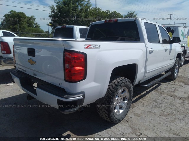 3GCUKREC4HG234748 - 2017 CHEVROLET SILVERADO K1500 LT WHITE photo 4