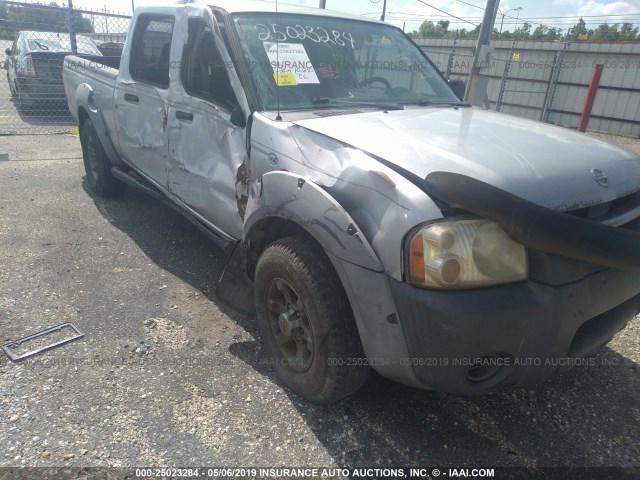 1N6ED29X63C421808 - 2003 NISSAN FRONTIER CREW CAB XE/CREW CAB SE SILVER photo 6