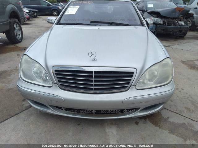 WDBNG83J93A342984 - 2003 MERCEDES-BENZ S 430 4MATIC SILVER photo 6