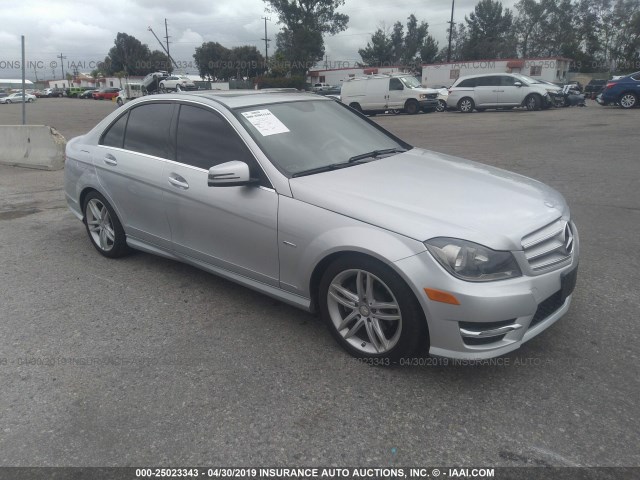 WDDGF4HB9CA622854 - 2012 MERCEDES-BENZ C 250 SILVER photo 1