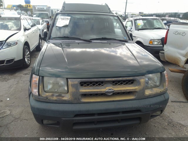 5N1ED28T71C585255 - 2001 NISSAN XTERRA XE/SE GREEN photo 6