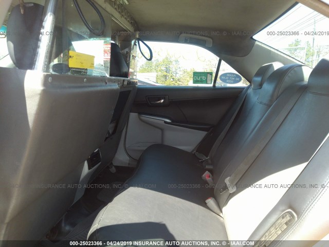 4T1BD1FK4CU027321 - 2012 TOYOTA CAMRY HYBRID/LE/XLE YELLOW photo 8