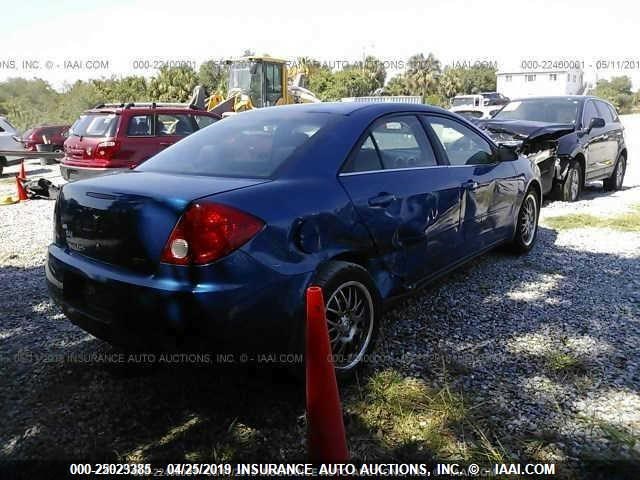 1G2ZH58N474225655 - 2007 PONTIAC G6 GT BLUE photo 4