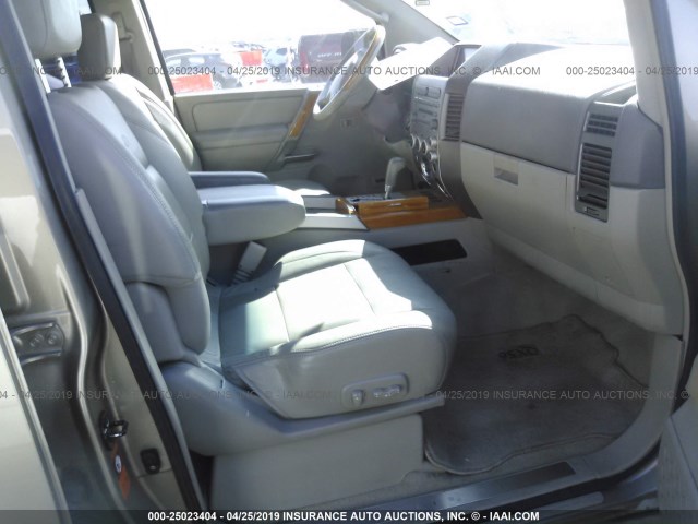 5N3AA08CX4N812417 - 2004 INFINITI QX56 BEIGE photo 5