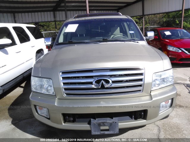 5N3AA08CX4N812417 - 2004 INFINITI QX56 BEIGE photo 6