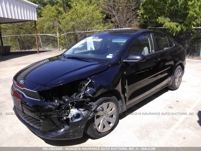 3KPA24AB4JE079378 - 2018 KIA RIO LX/S BLACK photo 2