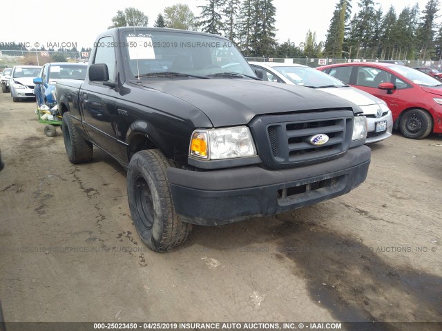 1FTYR10DX4PA76792 - 2004 FORD RANGER BLACK photo 1