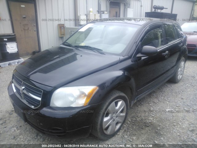 1B3HB48B27D249303 - 2007 DODGE CALIBER SXT BLACK photo 2