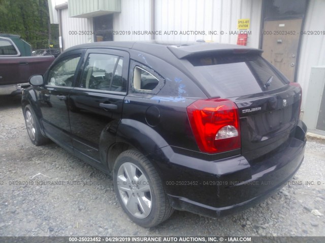 1B3HB48B27D249303 - 2007 DODGE CALIBER SXT BLACK photo 3