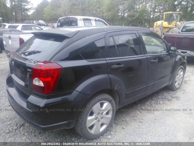 1B3HB48B27D249303 - 2007 DODGE CALIBER SXT BLACK photo 4