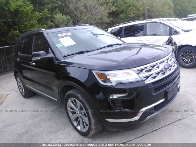 1FM5K8F80JGB80483 - 2018 FORD EXPLORER LIMITED BLACK photo 1