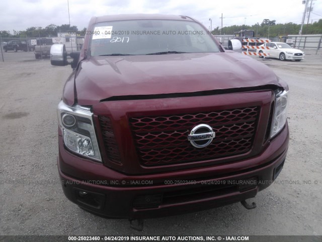 1N6AA1F22HN500303 - 2017 NISSAN TITAN XD SL/PLATINUM RESERVE/SV RED photo 6