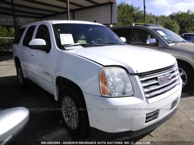 1GKFK13518R229753 - 2008 GMC YUKON HYBRID WHITE photo 1