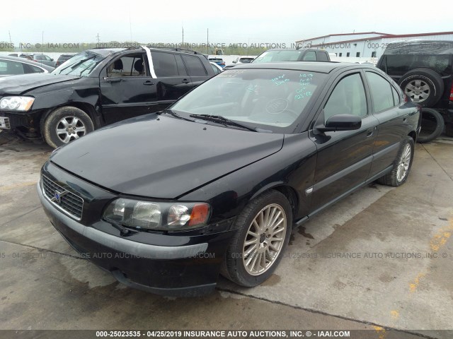 YV1RS58D832243483 - 2003 VOLVO S60 2.4T BLACK photo 2