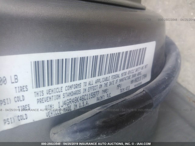 1J4GR48K46C115977 - 2006 JEEP GRAND CHEROKEE LAREDO/COLUMBIA/FREEDOM 米色 照片 9