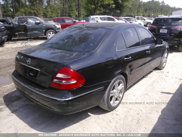 WDBUF56J76A843952 - 2006 MERCEDES-BENZ E 350 BLACK photo 4