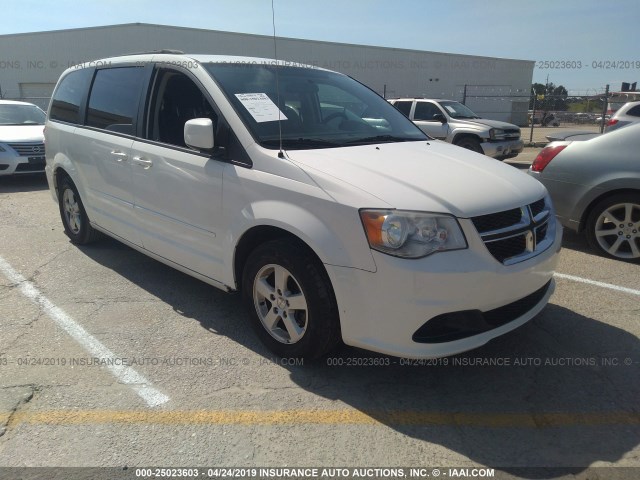 2C4RDGCG5CR263365 - 2012 DODGE GRAND CARAVAN SXT WHITE photo 1